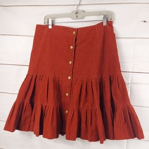 Anthropologie odille skirt curdoroy size 10